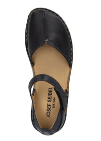 Sandaler med stängd tå - svart läder, Rosalie