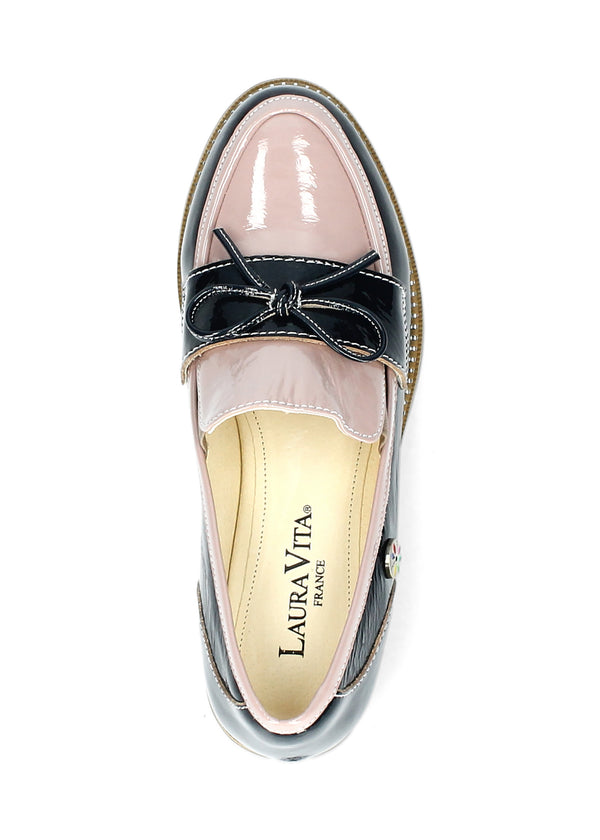 Loafers - Ibcihalo 10, rosa-mörkblå blankt läder