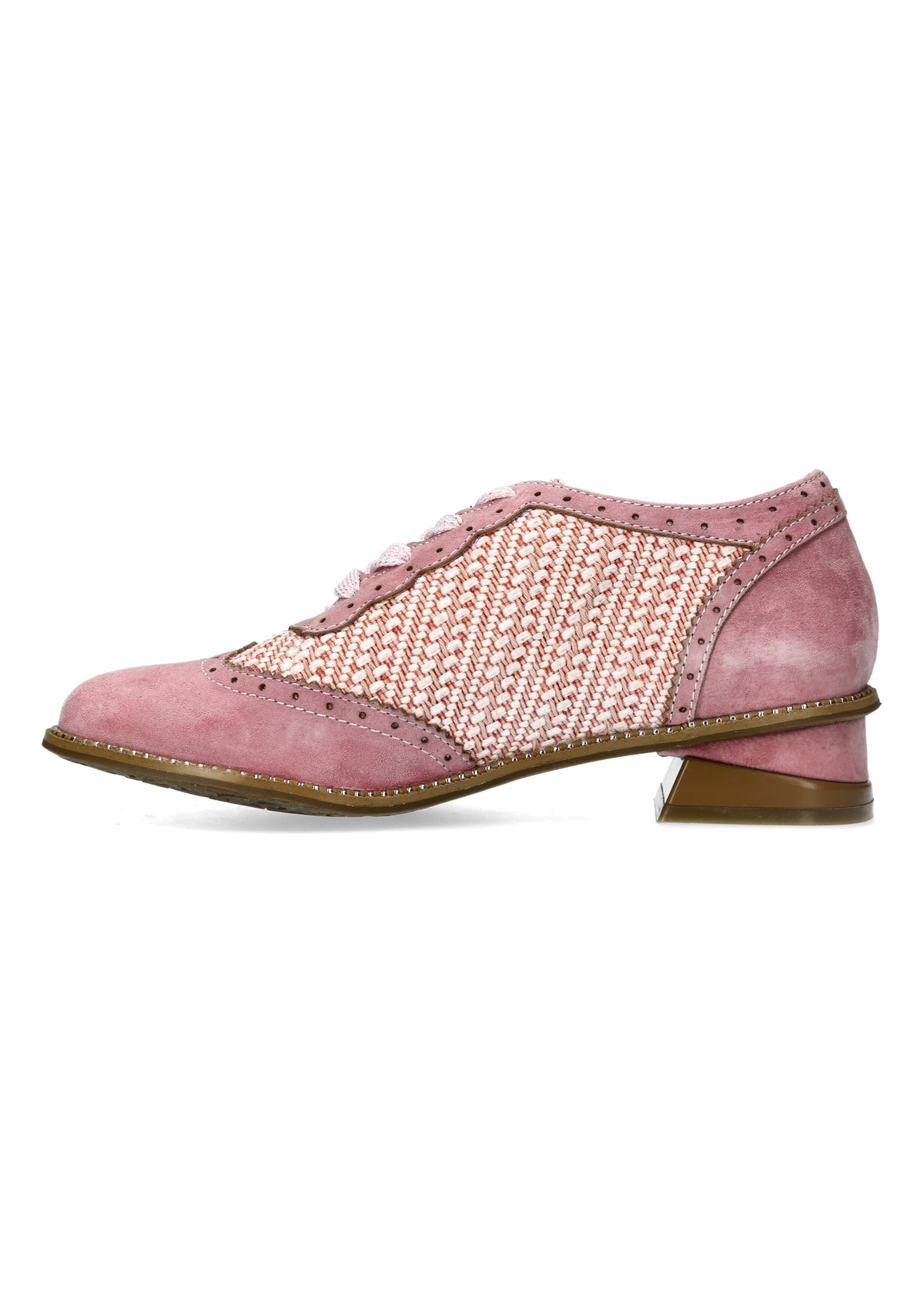 Walking shoes - Ibcihalo 18, rose-toned fabric and leather