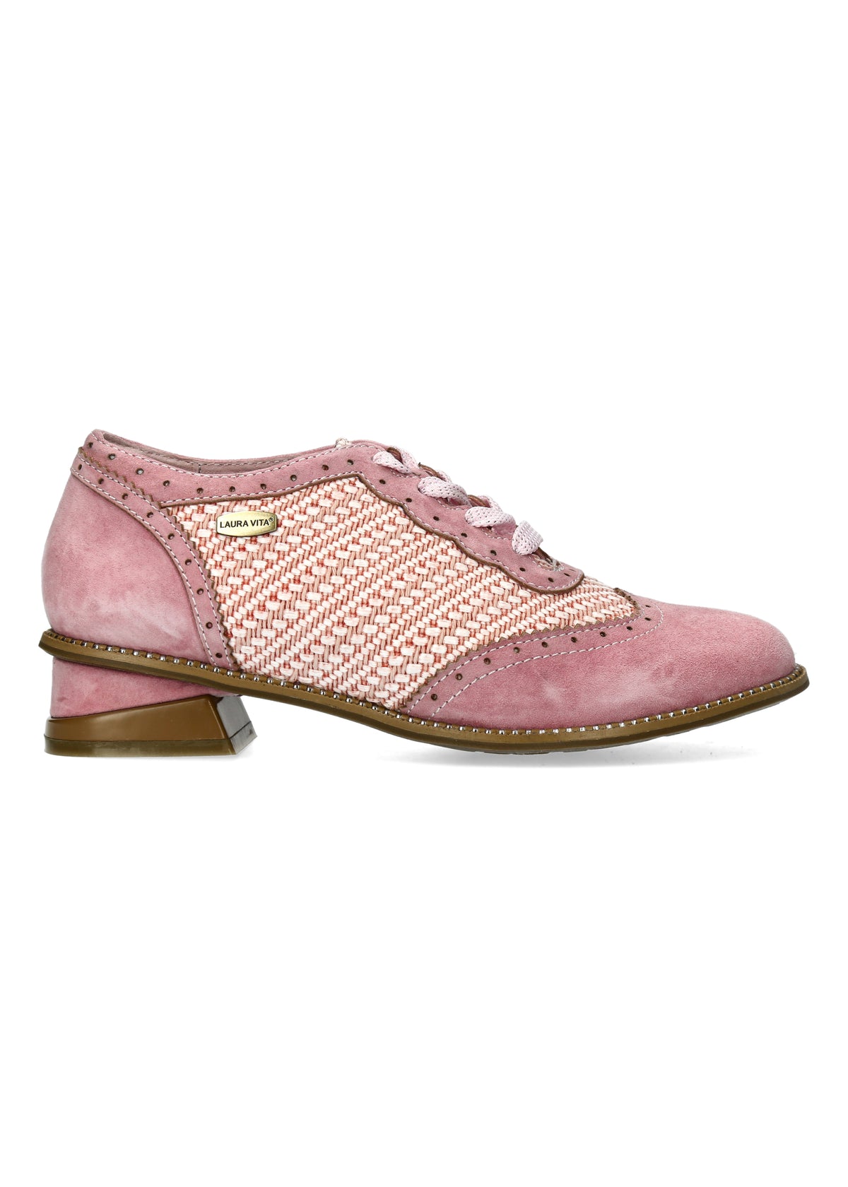 Walking shoes - Ibcihalo 18, rose-toned fabric and leather