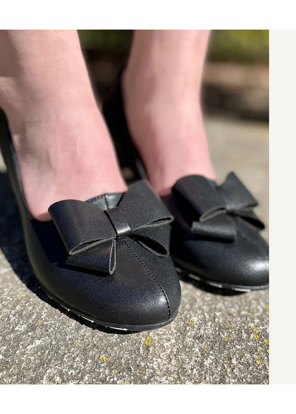High heels with block heel - Ava Swudge, black, vegan