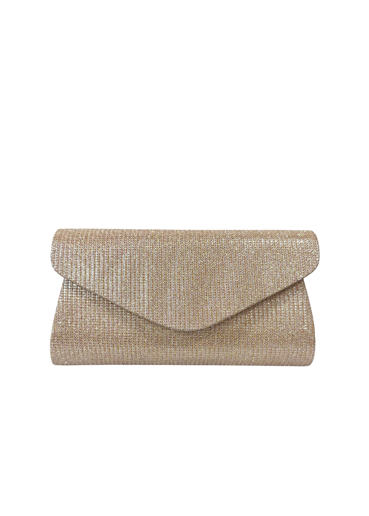 Women's Party Bag - Shimmering Champagne, Envelope Model