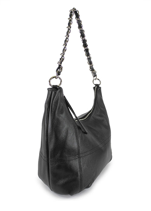 Women's handbag - black leather