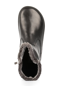 Paljasjalkakengät - Miram-saapikkaat, musta nahka