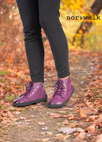 Paljasjalkakengät - Sirius-nilkkurit, violetti nahka