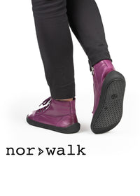 Paljasjalkakengät - Sirius-nilkkurit, violetti nahka