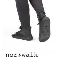 Paljasjalkakengät - Sirius-nilkkurit, musta nahka