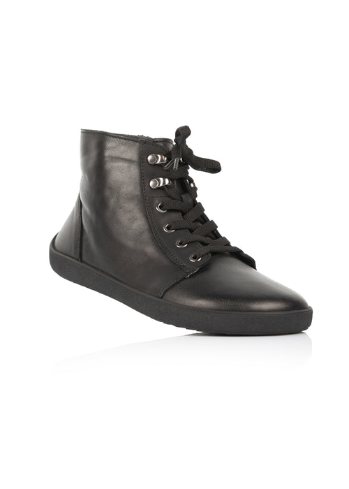 Barefoot shoes - Sirius ankle boots, black leather