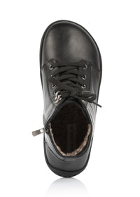 Paljasjalkakengät - Sirius-nilkkurit, musta nahka