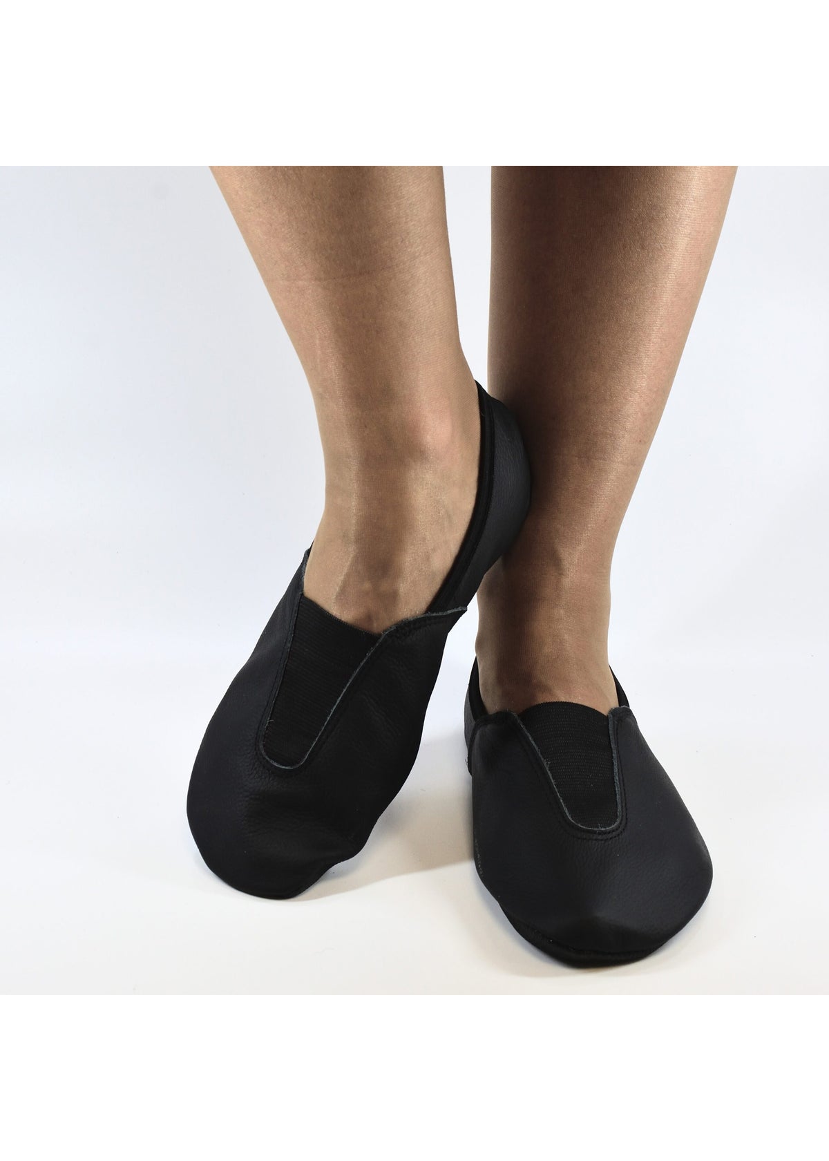 Hip-Hop Barefoot Talka -voimistelutossut - musta nahka, venyke