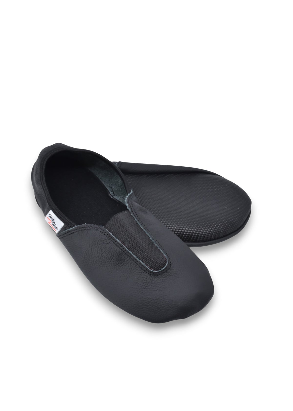 Hip-Hop Barefoot Talka -voimistelutossut - musta nahka, venyke