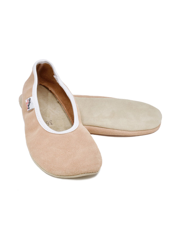 Hip-Hop Barfotaliknande gymnastikskor - naken läder (Större storlekar 33–43)