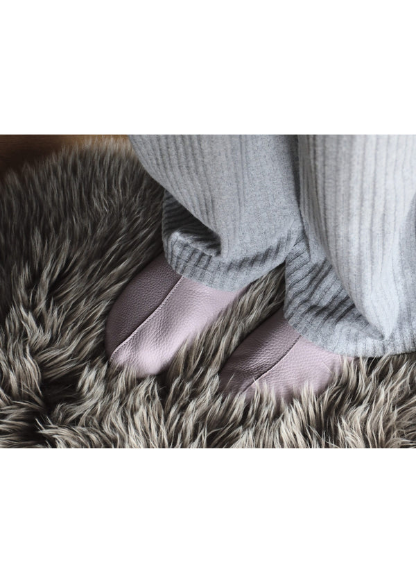 Sulbi-tofflor - ljusviolett läder