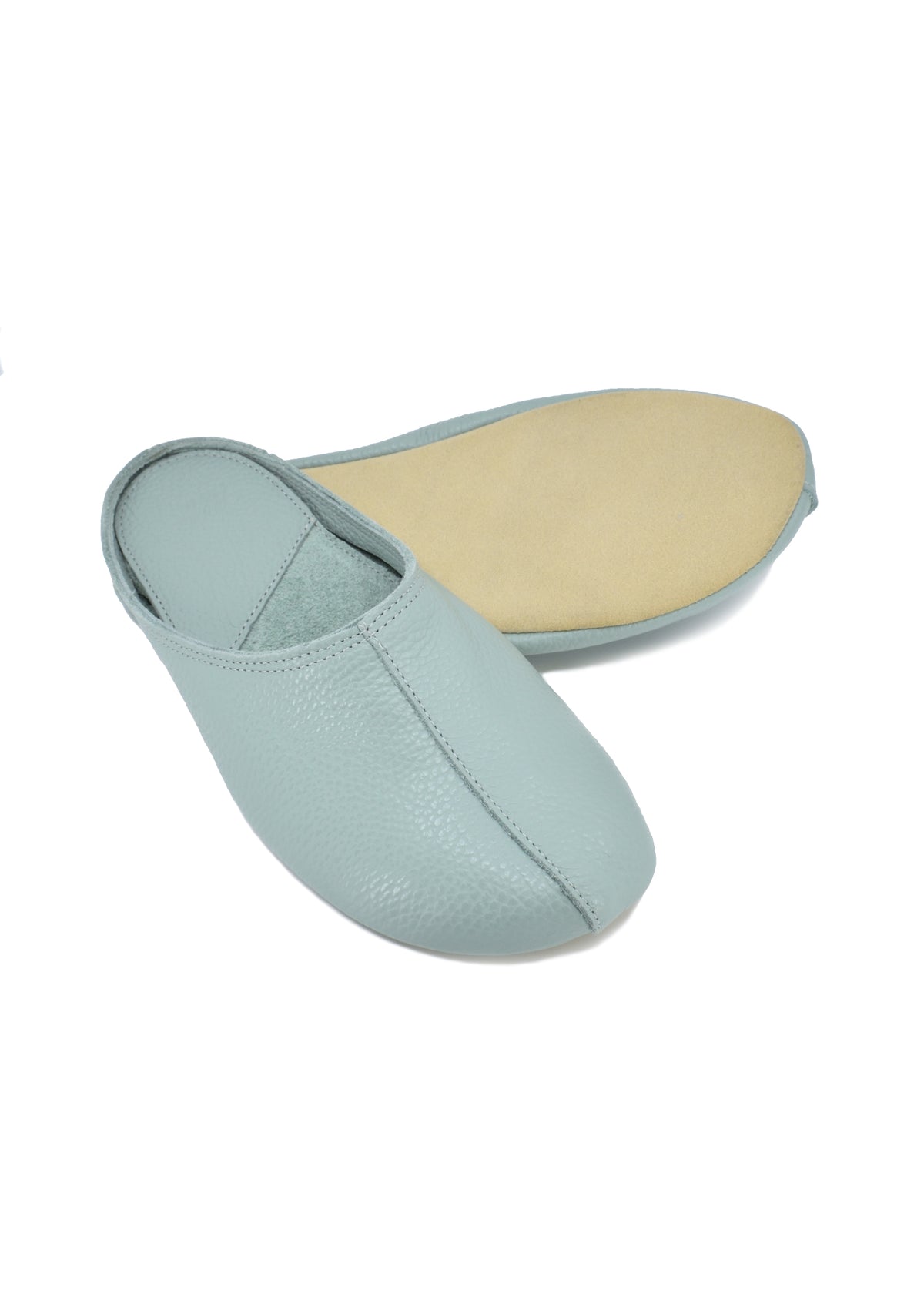 Sulbi-tohvelit - mintunvihreä nahka