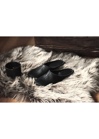 Sulbi-tohvelit - musta nahka