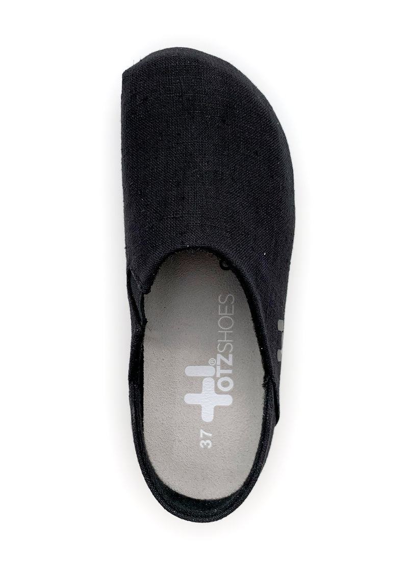 OTZ shoes - black linen fabric