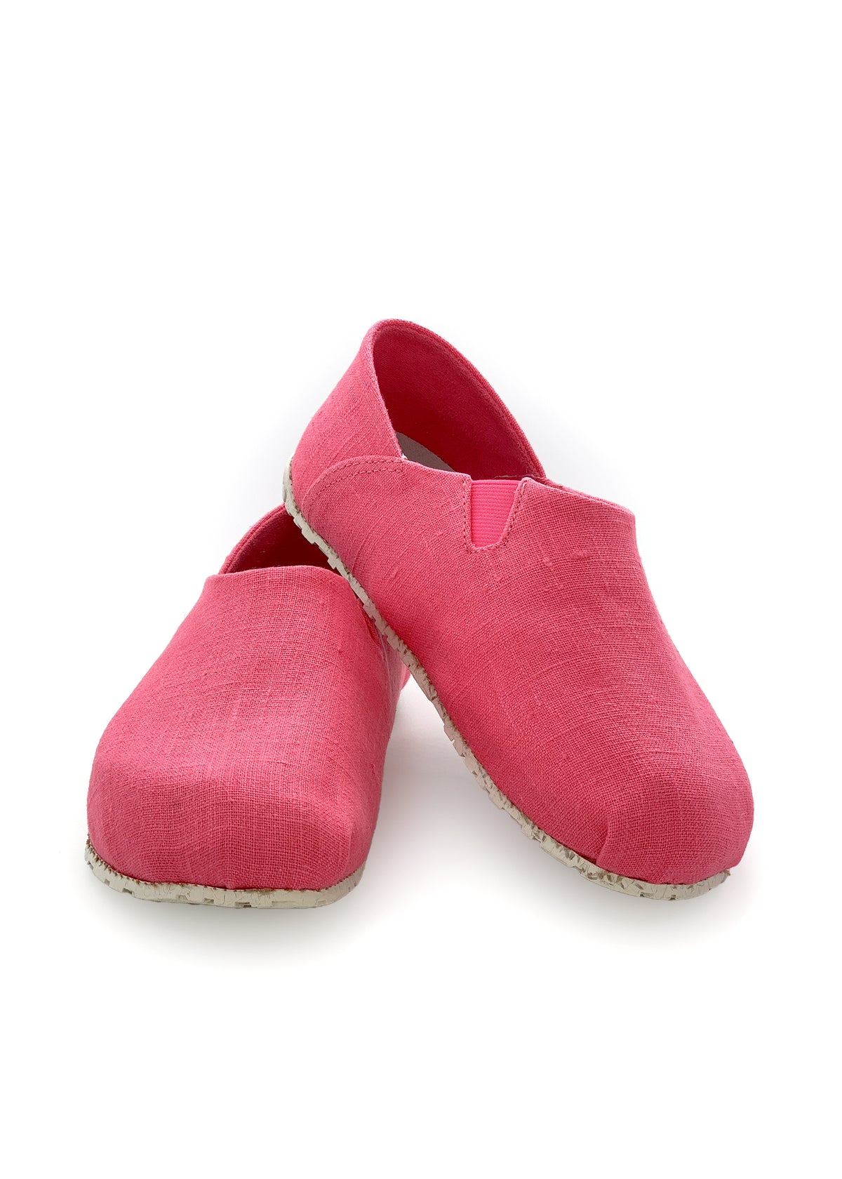 OTZ-kengät - pinkki pellavakangas