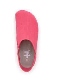 OTZ shoes - pink linen fabric