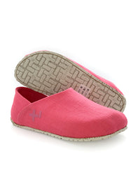 OTZ shoes - pink linen fabric