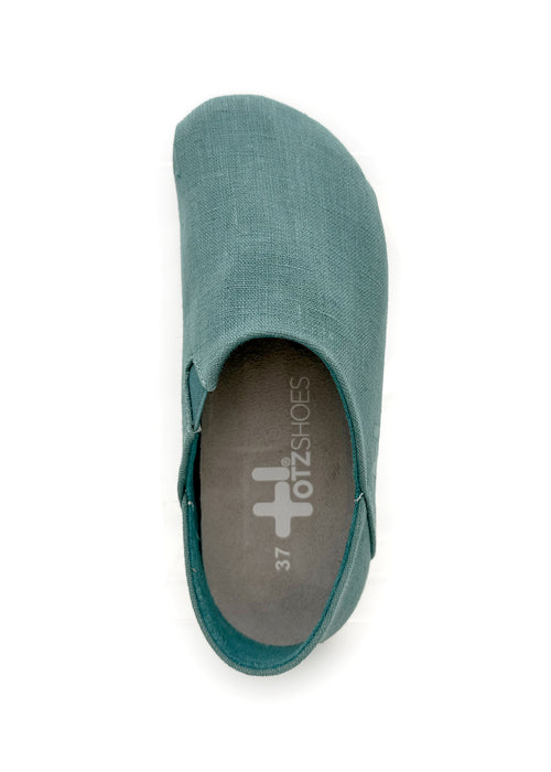 OTZ-kengät - turkoosi pellavakangas, Maui Blue