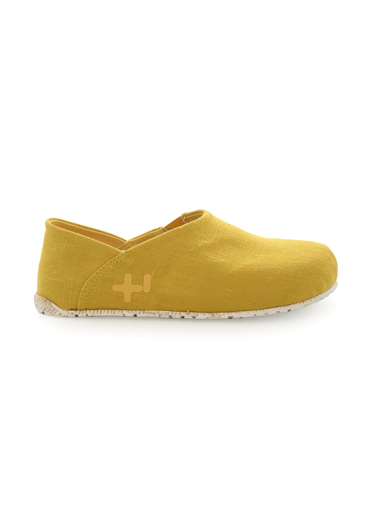 OTZ shoes - yellow linen fabric