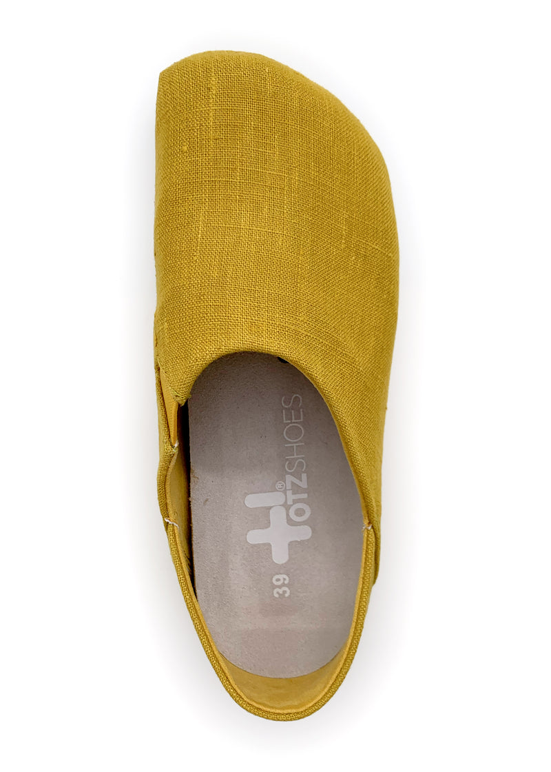 OTZ-kengät - keltainen pellavakangas