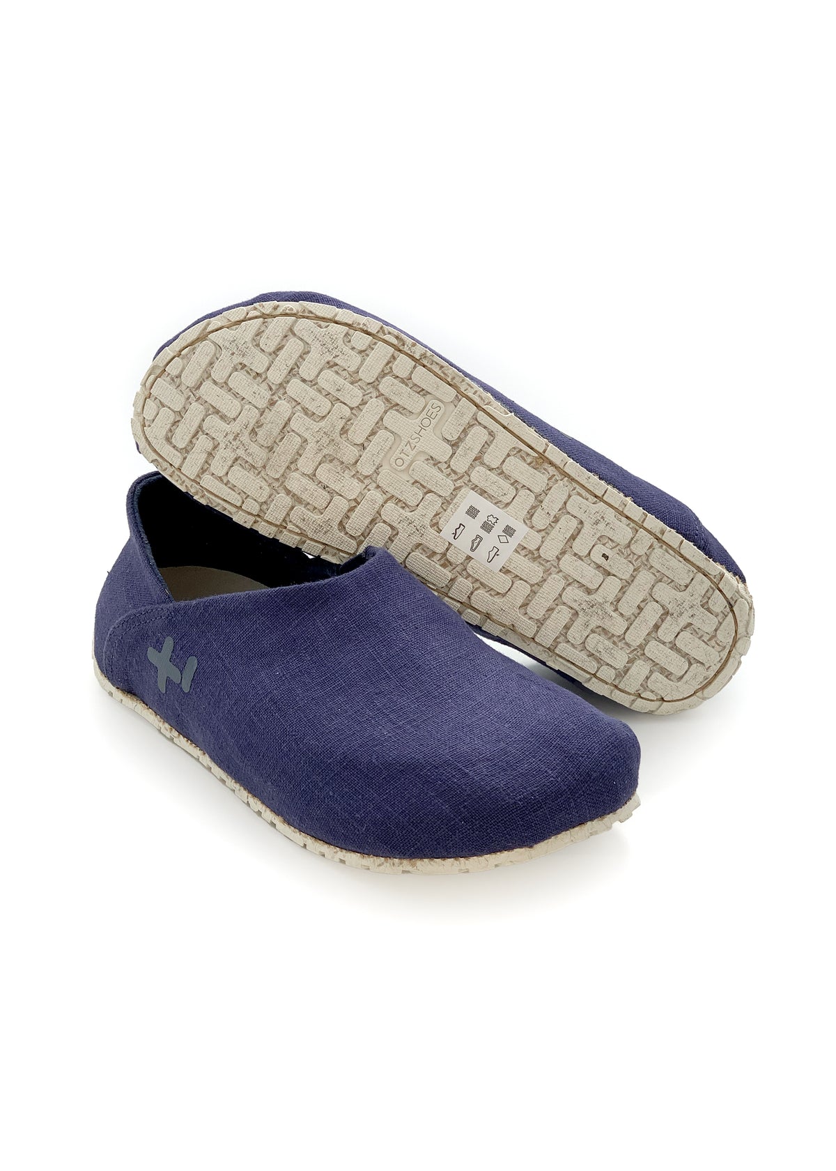 OTZ shoes - dark blue linen fabric