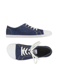 Barefoot shoes, Low-top sneakers - Origin Denim, Denim blue fabric, vegan