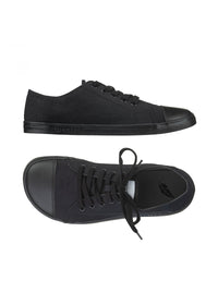 Barefoot shoes, Low-top sneakers - Origin Panther, black fabric, vegan