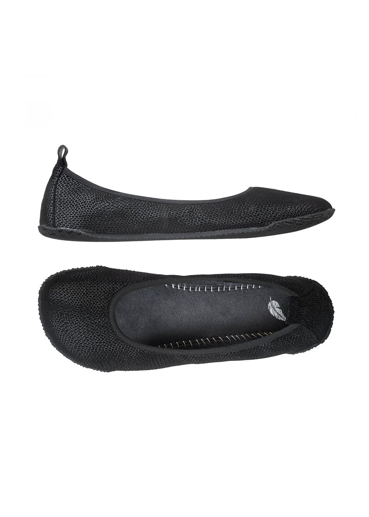 Barefoot shoes, ballerinas - Petite Twinkle, black shiny leather