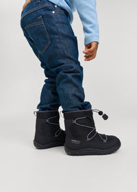 Lasten paljasjalkakengät - vedenpitävät talvikengät, ReimaTec Ensilumi Kids, Black
