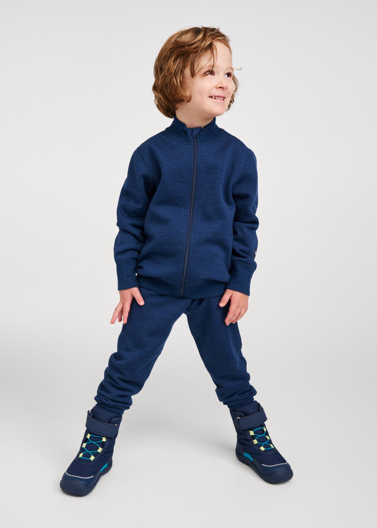 Lasten paljasjalkakengät - talvikengät, ReimaTec Talvella Kids, Navy