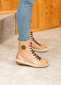 Ankle boots - light brown