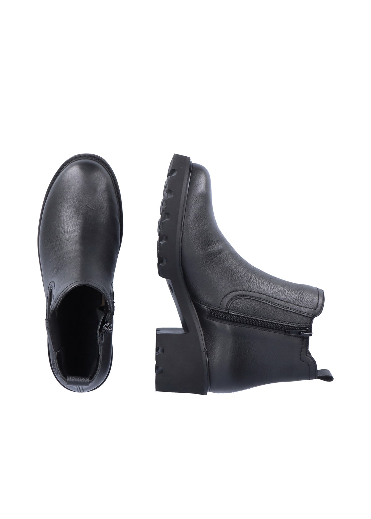 Chelsea ankle boots with a thick sole - black