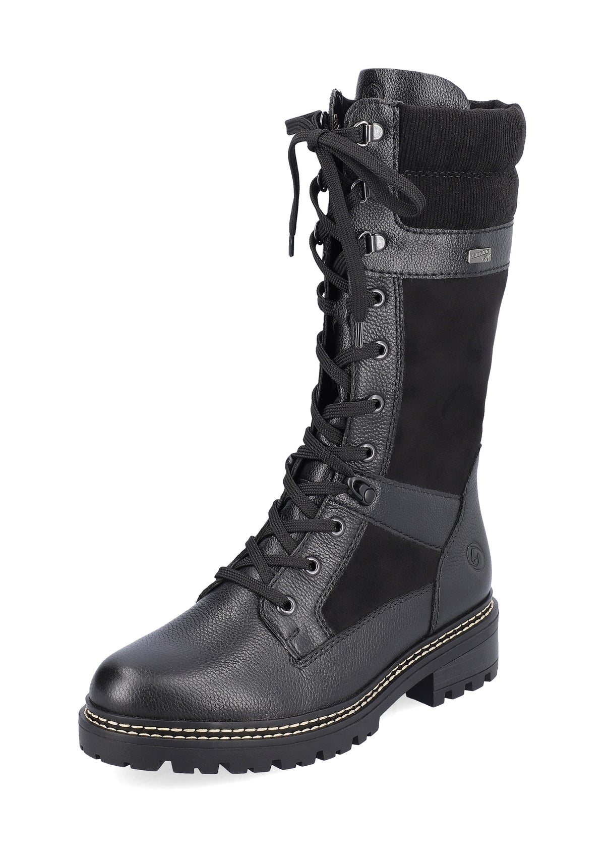 Winter boots with friction sole - black, Remonte-TEX