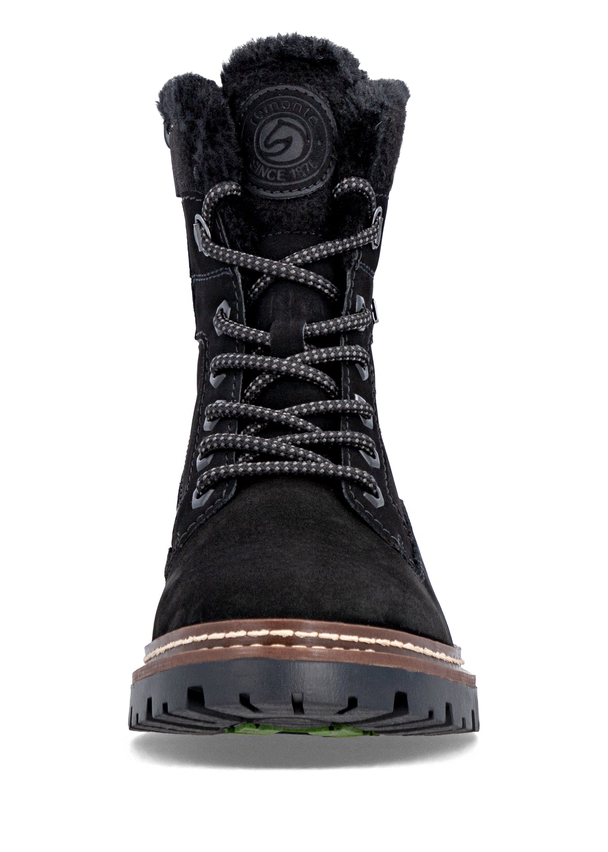 Varrelliset talvikengät kitkapohjalla - musta, Remonte-TEX