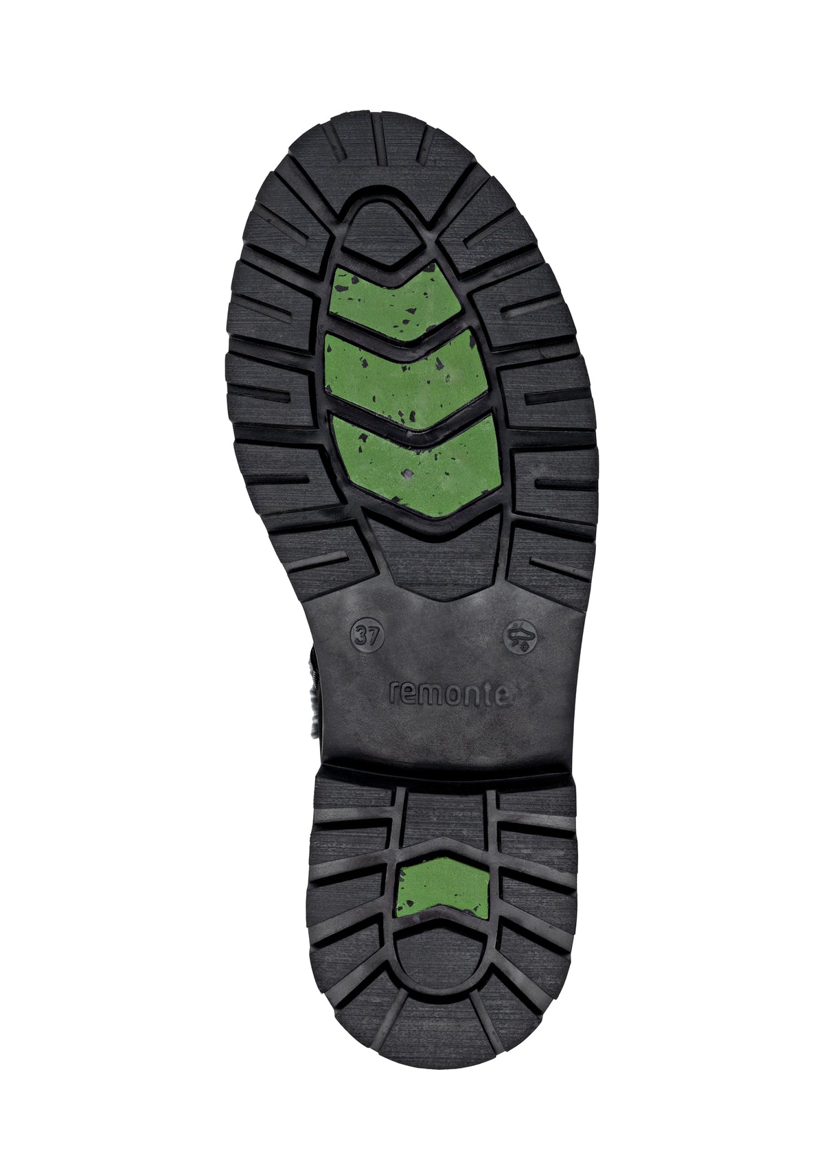 Varrelliset talvikengät kitkapohjalla - musta, Remonte-TEX