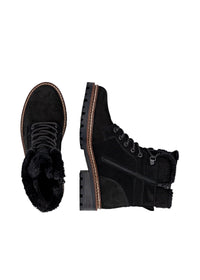 Varrelliset talvikengät kitkapohjalla - musta, Remonte-TEX