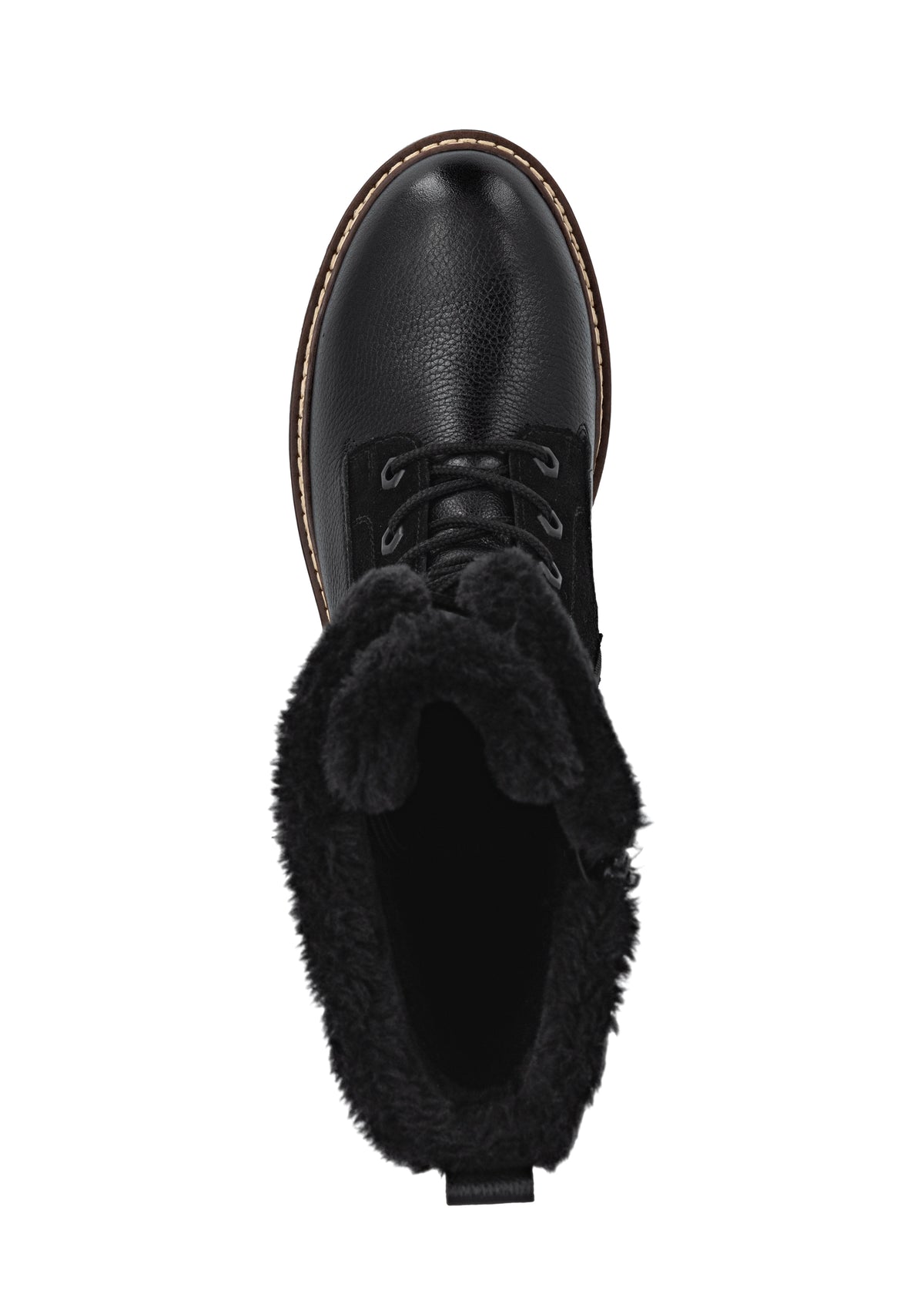 Winter shoes with friction sole - black, Remonte-TEX