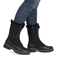 Winter shoes with friction sole - black, Remonte-TEX