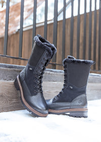 Winter shoes with friction sole - black, Remonte-TEX