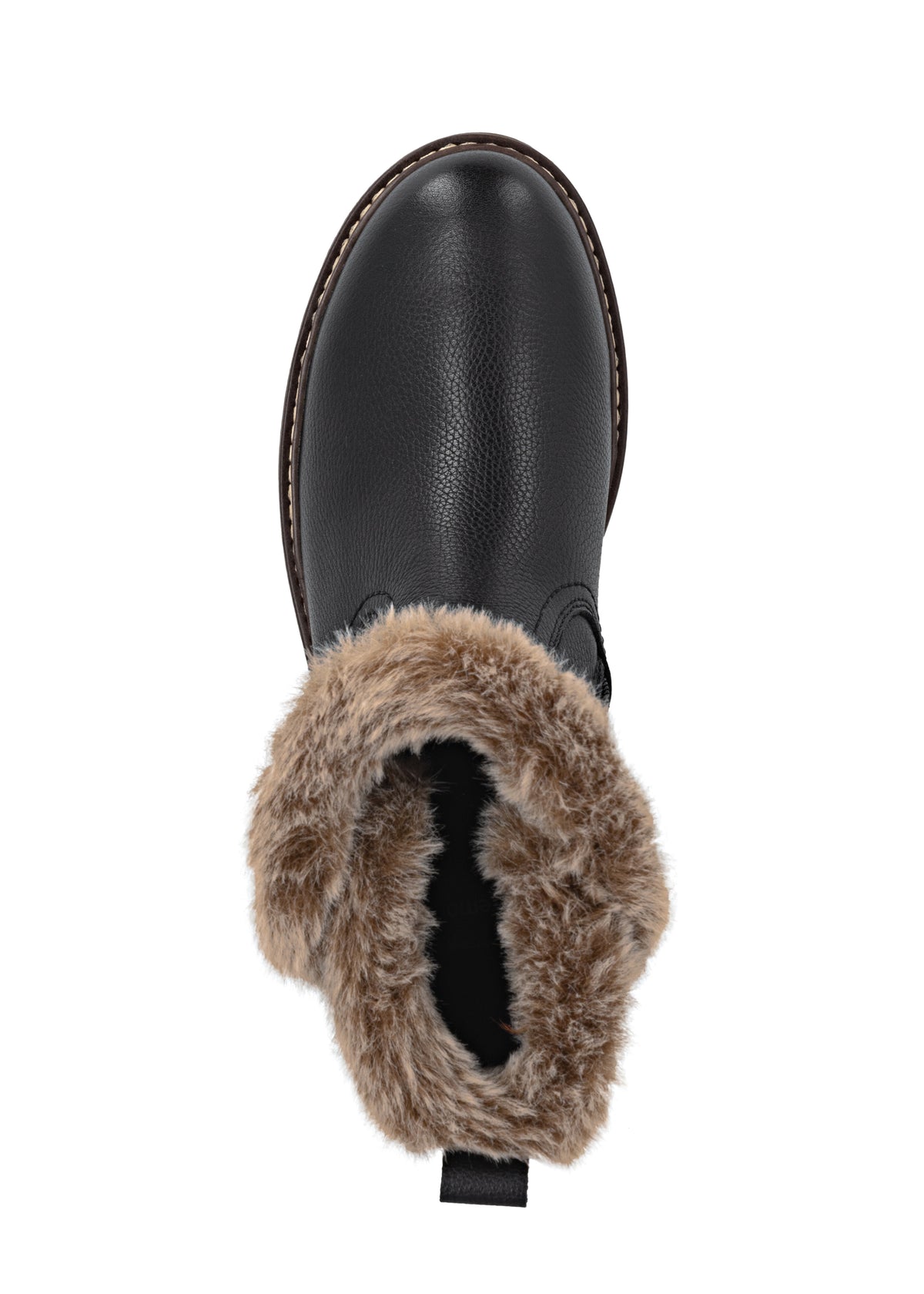 Talvikengät kitkapohjalla - musta nahka, Remonte-TEX