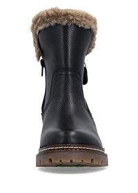 Talvikengät kitkapohjalla - musta nahka, Remonte-TEX