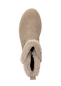 Winter shoes with grip sole - beige leather, Remonte-TEX
