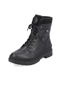 Winter ankle boots with friction sole - black