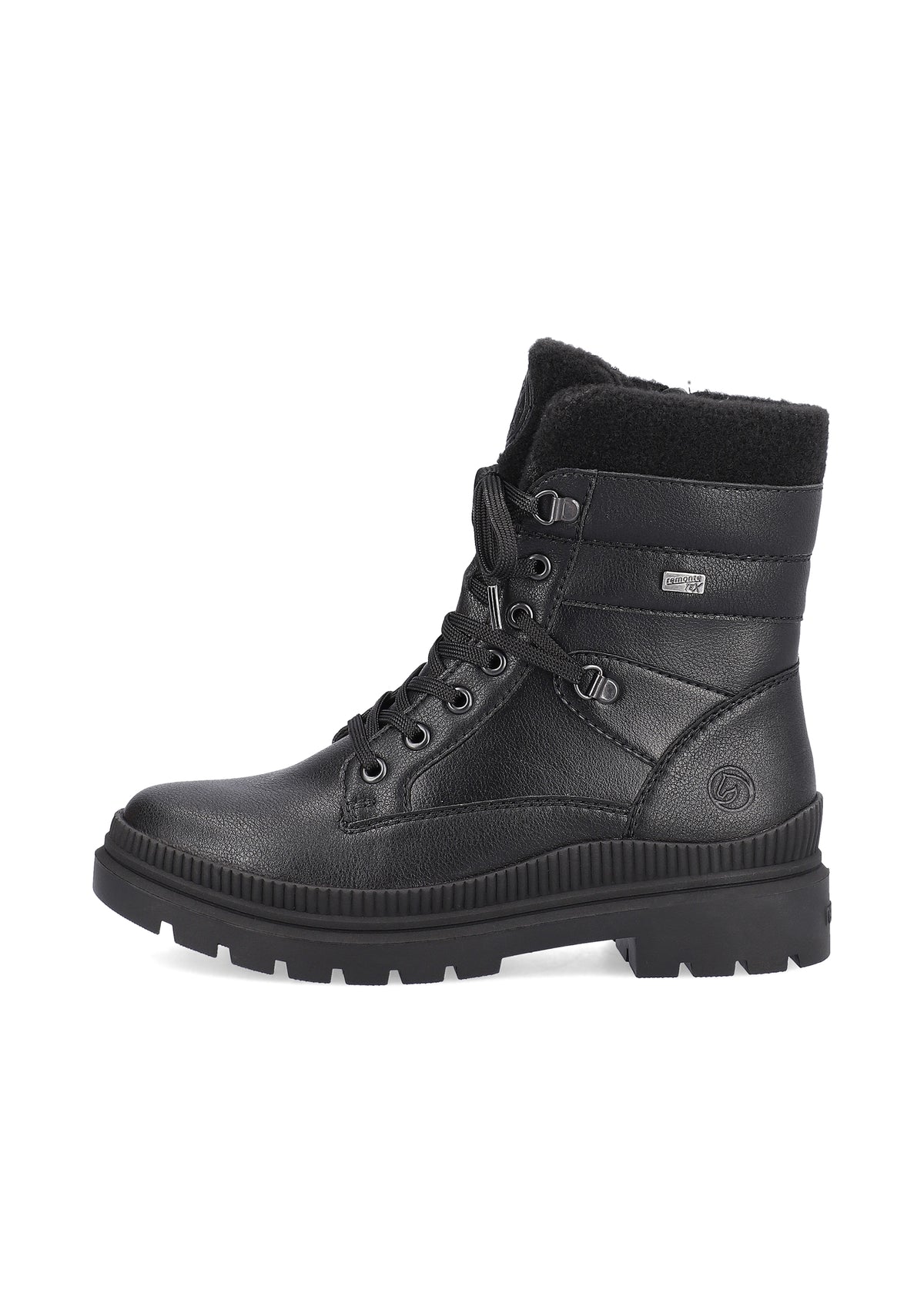Winter ankle boots with friction sole - black