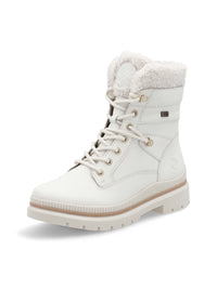 Winter ankle boots with friction sole - beige