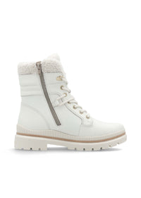 Winter ankle boots with friction sole - beige