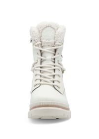 Winter ankle boots with friction sole - beige