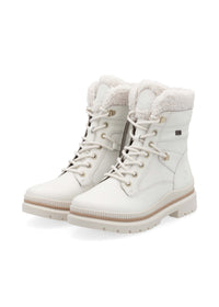 Winter ankle boots with friction sole - beige